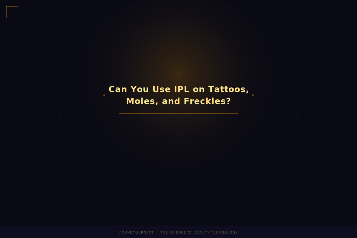 Can You Use IPL on Tattoos, Moles, and Freckles?