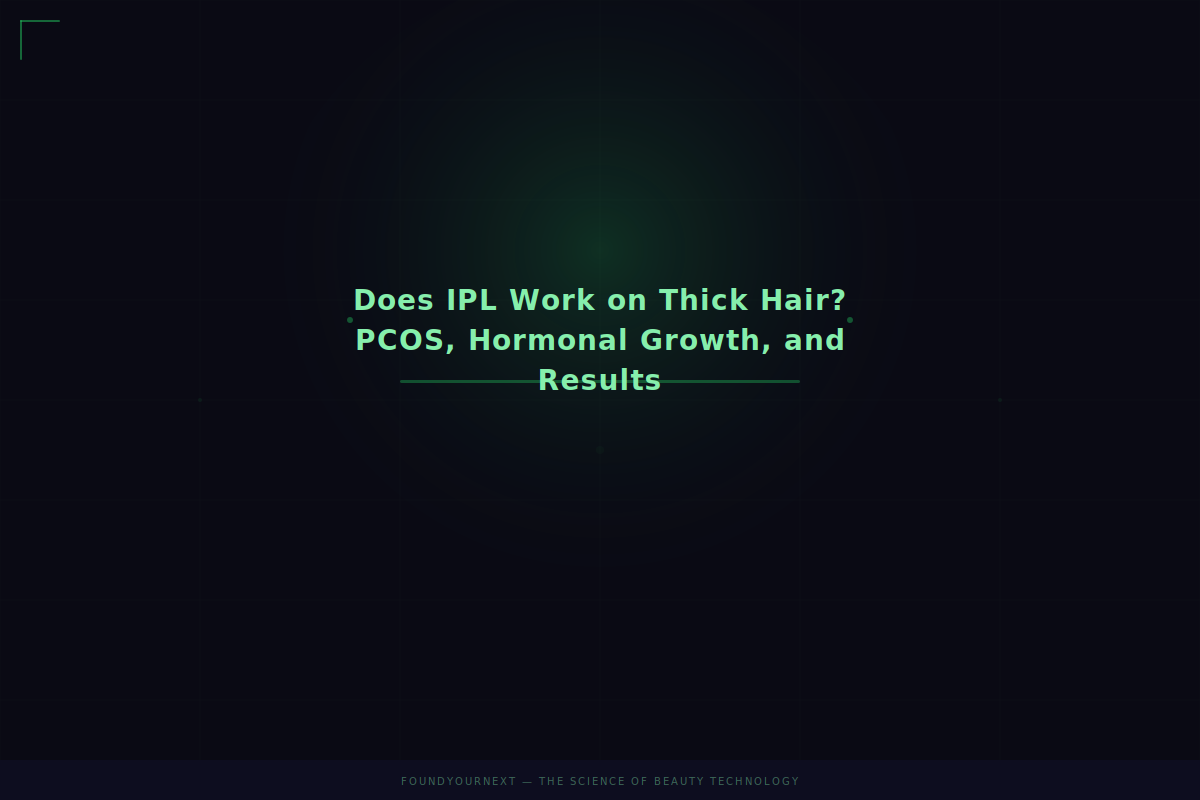 Does IPL Work on Thick Hair? PCOS, Hormonal Growth, and Results
