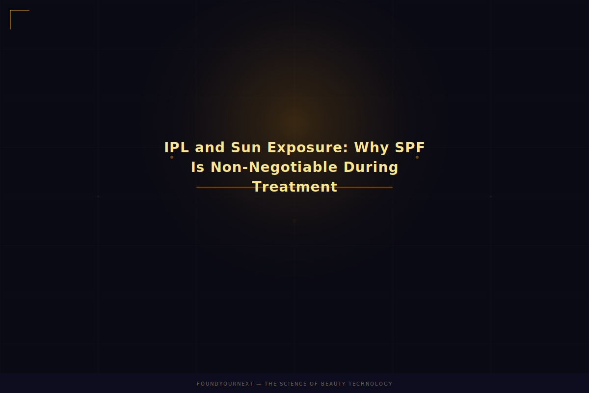 IPL and Sun Exposure: Why SPF Is Non-Negotiable During Treatment