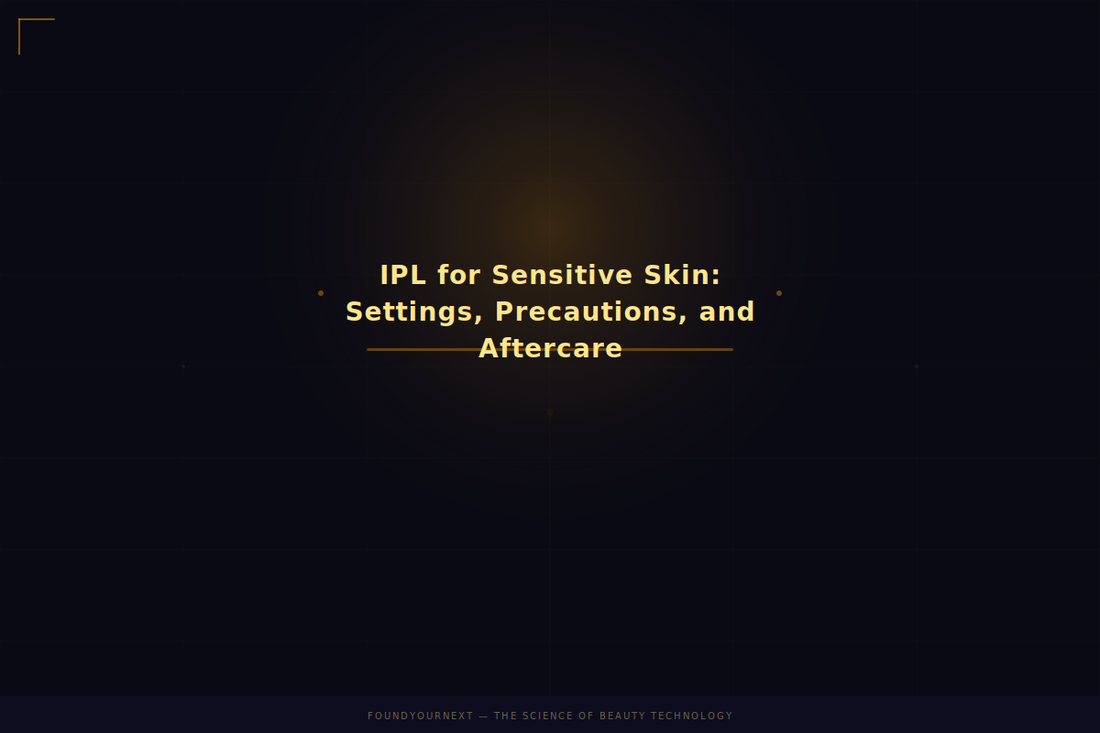 IPL for Sensitive Skin: Settings, Precautions, and Aftercare