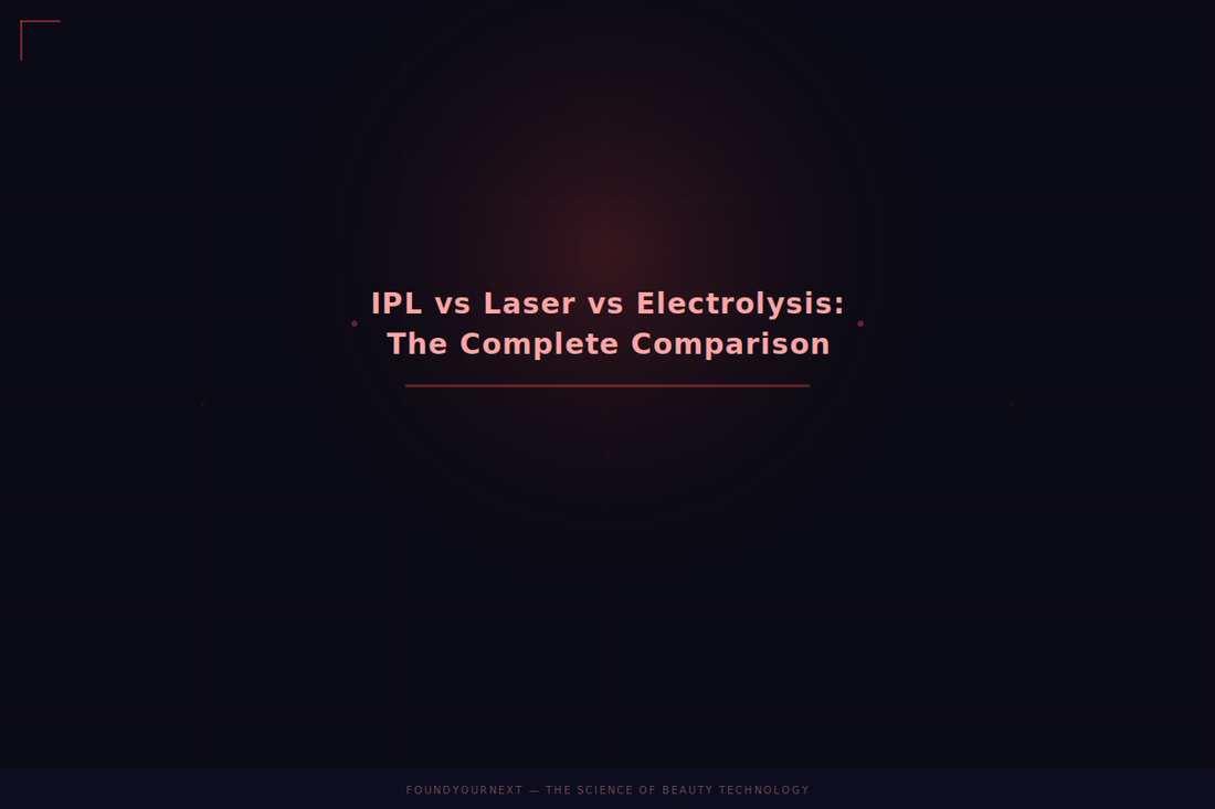IPL vs Laser vs Electrolysis: The Complete Comparison