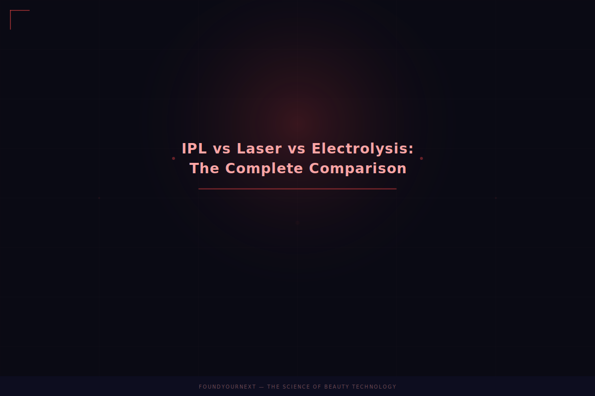 IPL vs Laser vs Electrolysis: The Complete Comparison