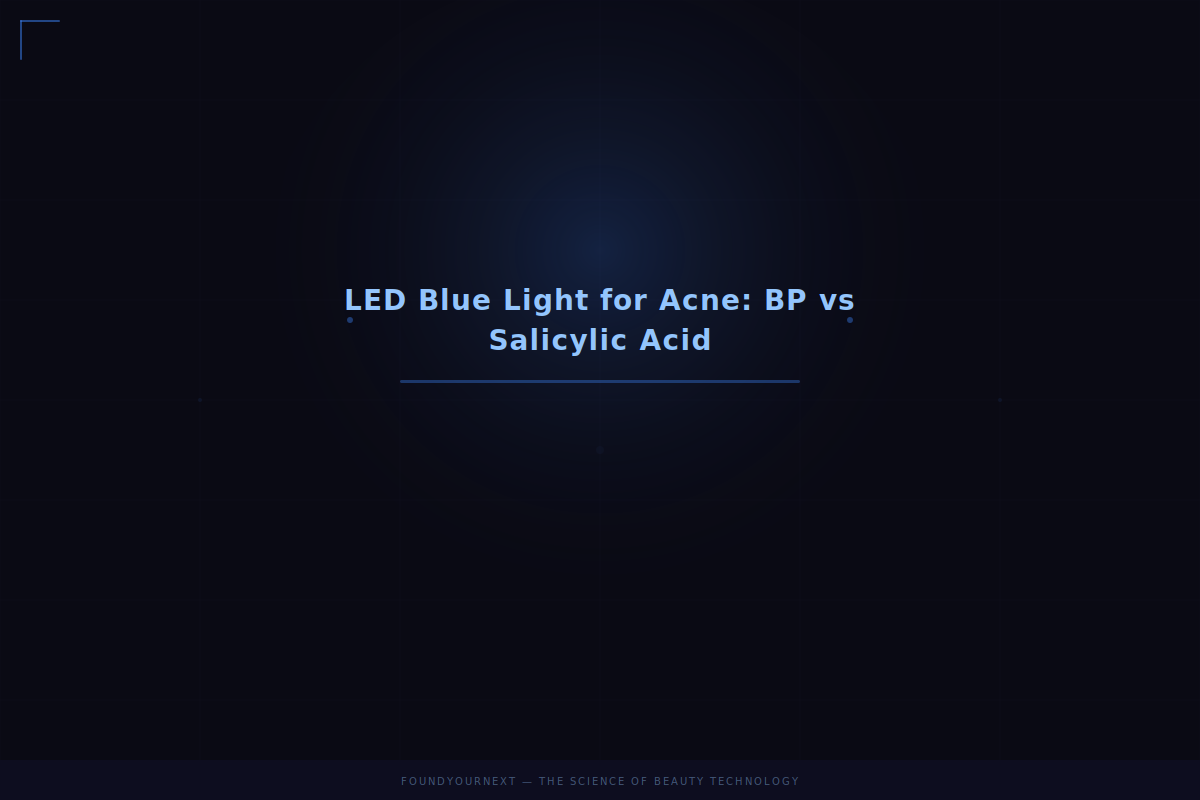 LED Blue Light for Acne: How It Compares to Benzoyl Peroxide and Salicylic Acid