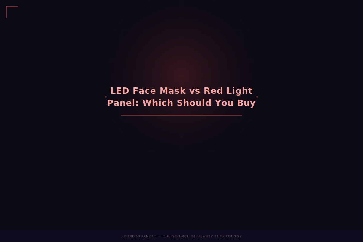 LED Face Mask vs Red Light Panel: Which Should You Buy?