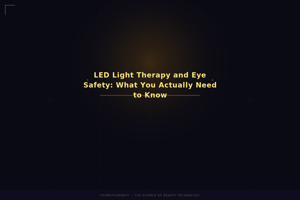 LED Light Therapy and Eye Safety: What You Actually Need to Know