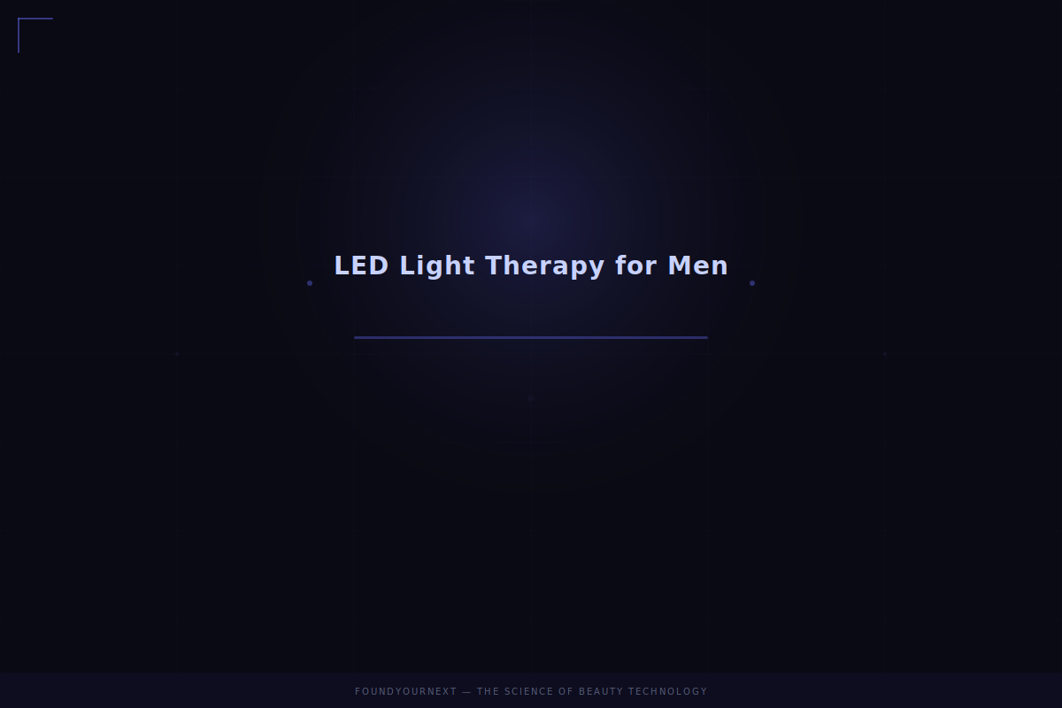 LED Light Therapy for Men: Skincare That Doesn't Feel Like Skincare