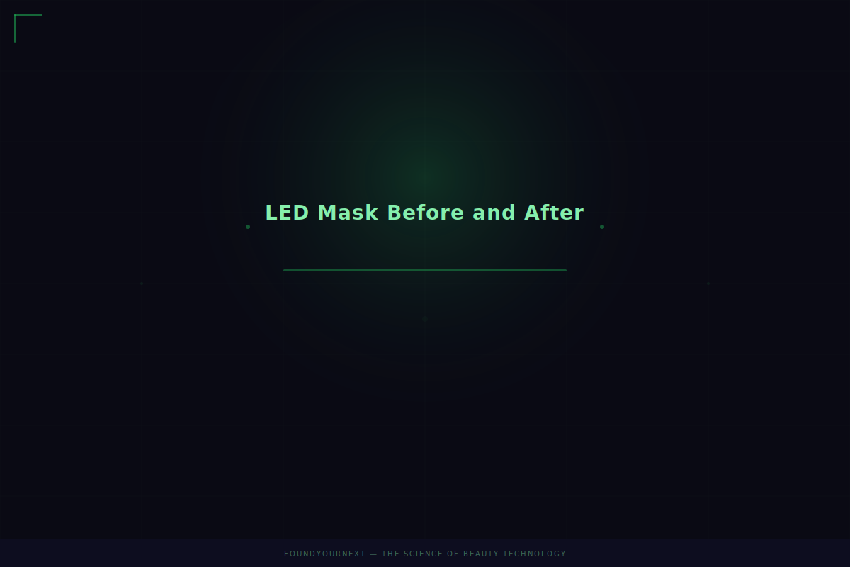 LED Mask Before and After: What 8 Weeks of Consistent Use Looks Like