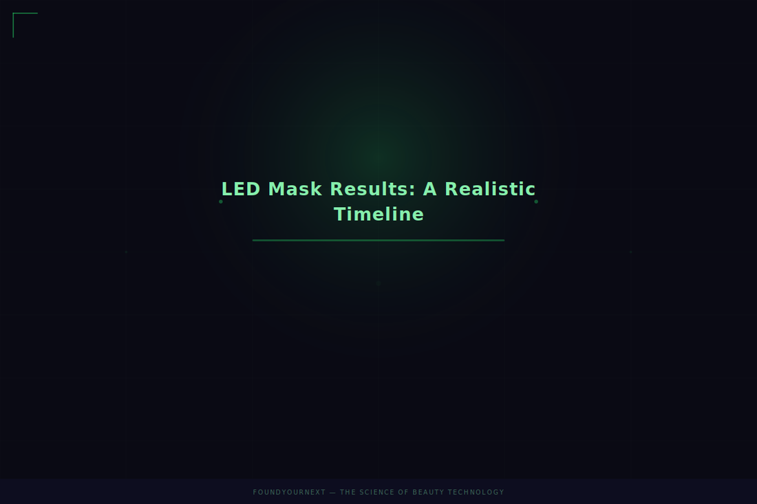 LED Mask Results: A Realistic Timeline of What to Expect