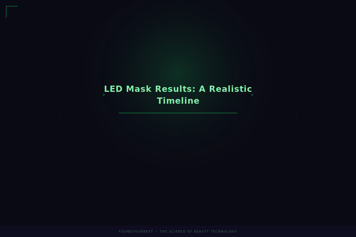 LED Mask Results: A Realistic Timeline of What to Expect