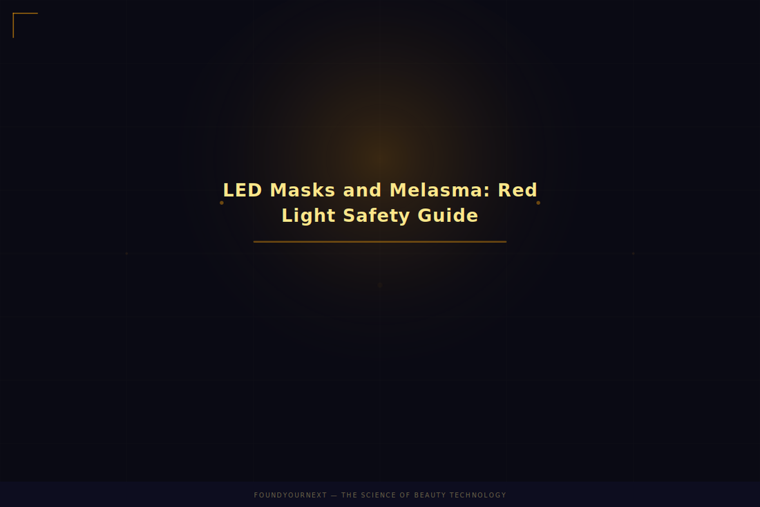 LED Masks and Melasma: Can Red Light Help or Make It Worse?