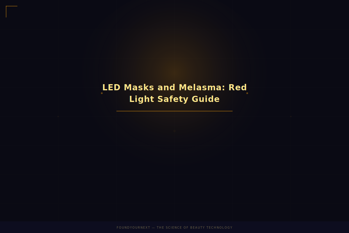 LED Masks and Melasma: Can Red Light Help or Make It Worse?