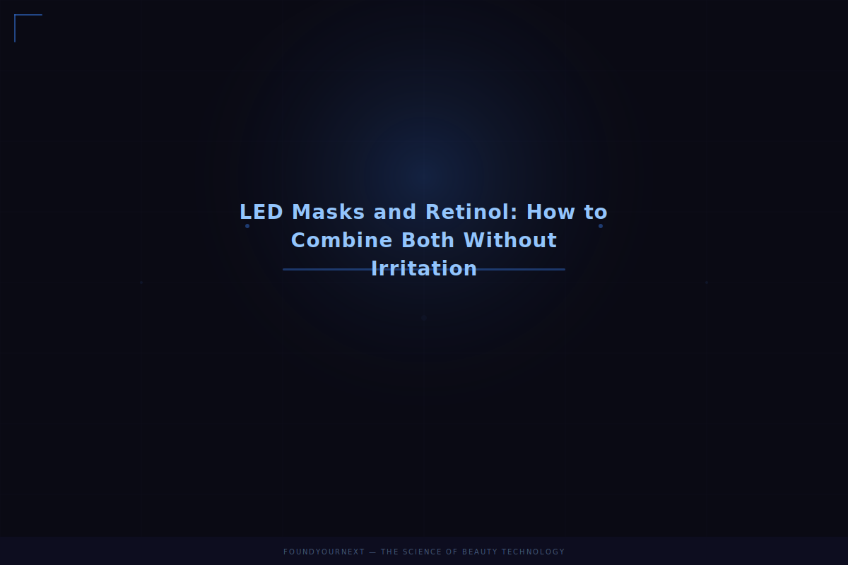 LED Masks and Retinol: How to Combine Both Without Irritation