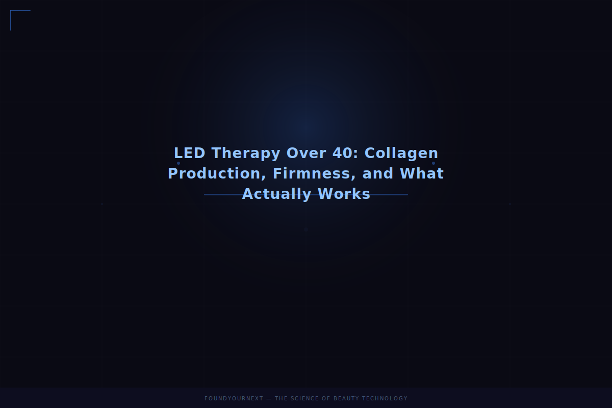 LED Therapy Over 40: Collagen Production, Firmness, and What Actually Works