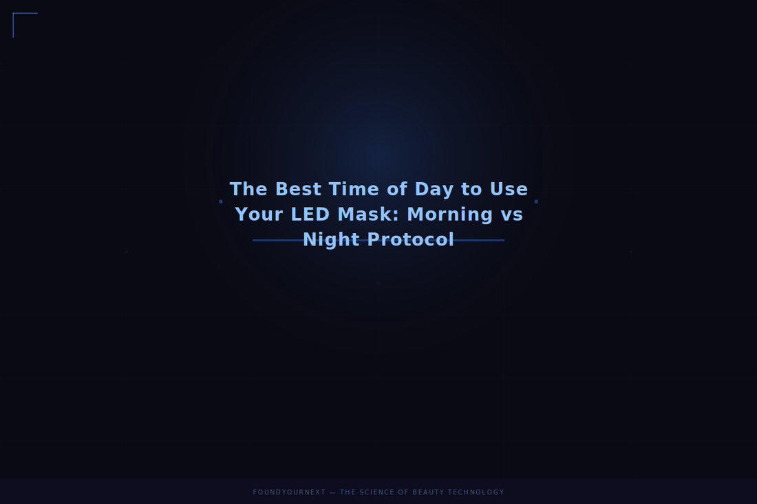 The Best Time of Day to Use Your LED Mask: Morning vs Night Protocol