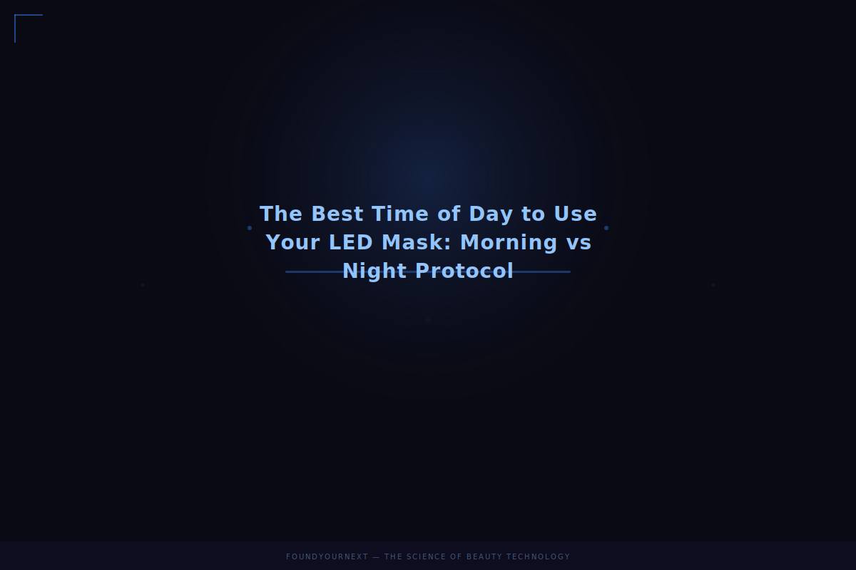 The Best Time of Day to Use Your LED Mask: Morning vs Night Protocol