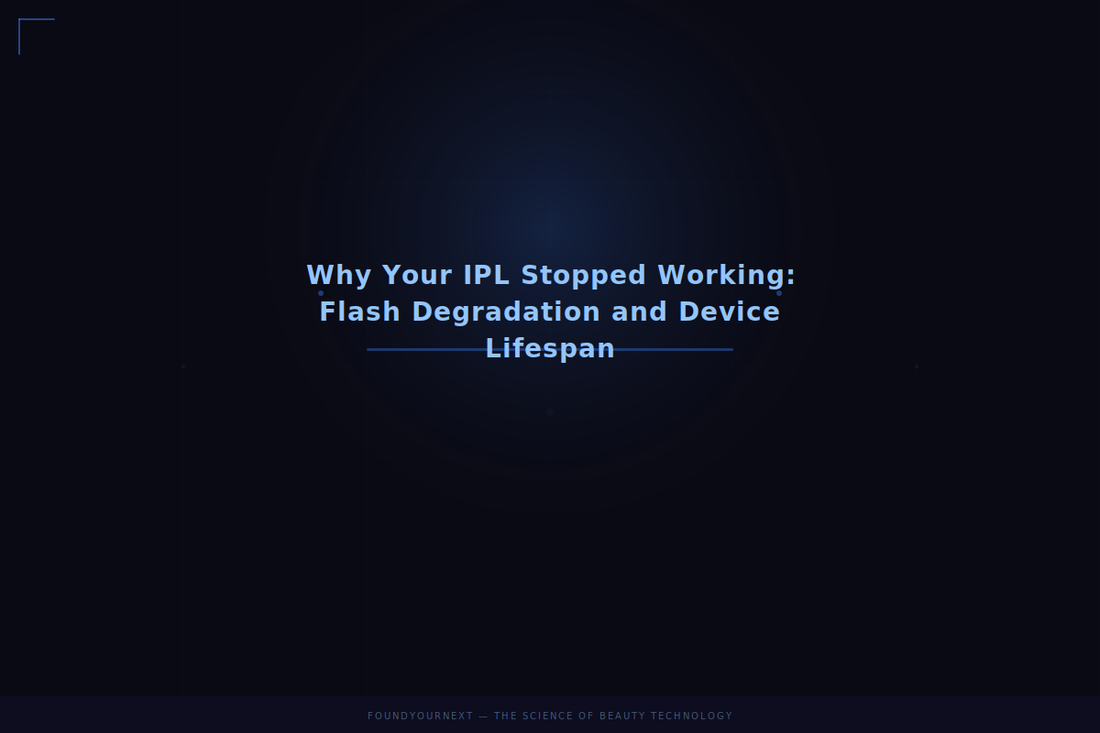 Why Your IPL Stopped Working: Flash Degradation and Device Lifespan