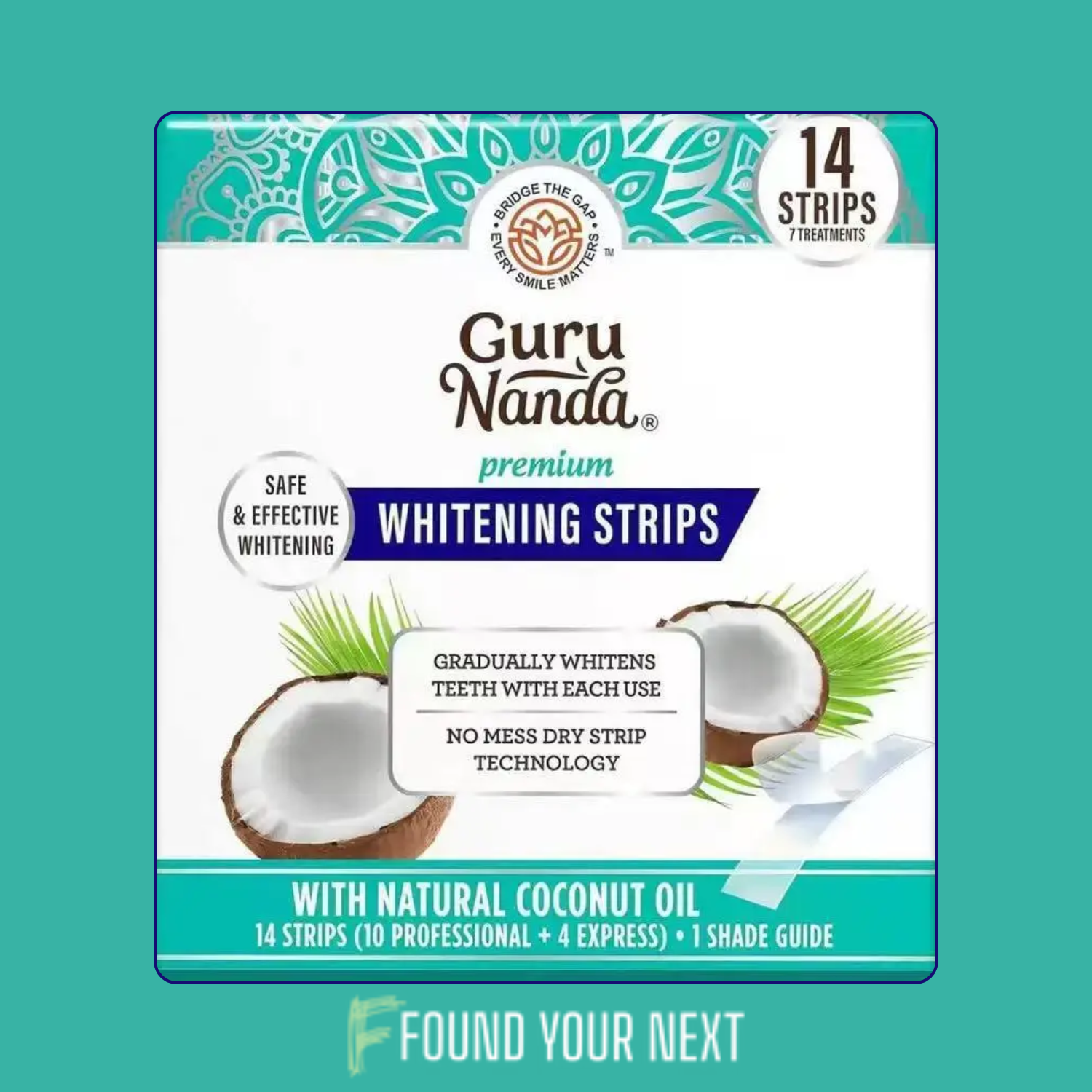 Natural Coconut Oil Teeth Whitening Strips