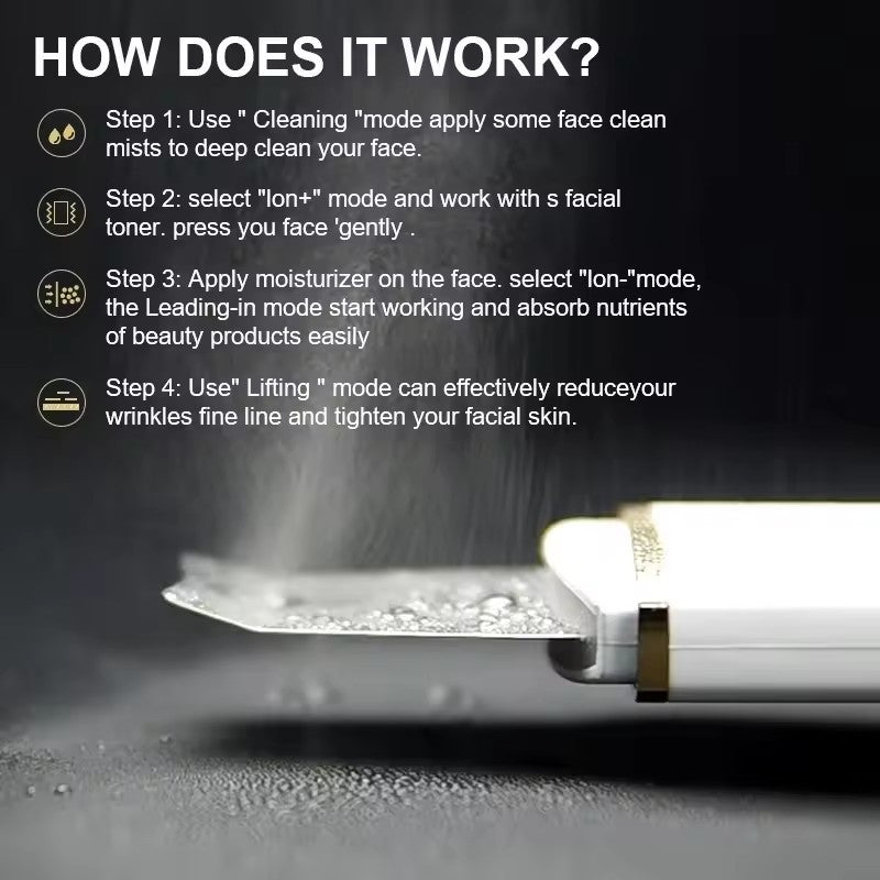 The Pore Purifier: Ultrasonic Skin Scraper & Deep Cleansing Spatula